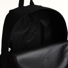Рюкзак молодёжный на молнии, наружный карман, цвет чёрный - Фото 4