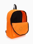 Рюкзак школьный на молнии, с карманами, однотонный, размер 29×14.5×42 см, оранжевый - Фото 6
