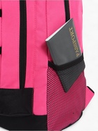 Рюкзак школьный на молнии, с карманами, размер 33×18×45 см, чёрный/розовый - Фото 8