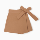 Юбка-шорты для девочки MINAKU, цвет коричневый, рост 104 см - Фото 4