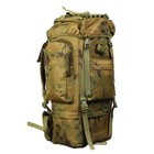Рюкзак рыболовный с металической рамкой 60+5 л, цвет мох - Фото 1