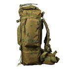 Рюкзак рыболовный с металической рамкой 60+5 л, цвет мох - Фото 3