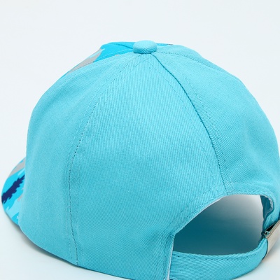 Кепка детская «Динозавры», голубая, р-р 52-54, 5-7 лет