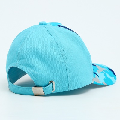 Кепка детская «Динозавры», голубая, р-р 52-54, 5-7 лет