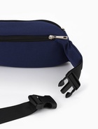 Сумка для бега, поясная, на молнии, синяя - Фото 6