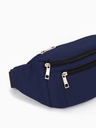 Сумка для бега, поясная, на молнии, синяя - Фото 7