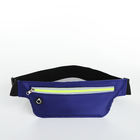 Сумка для бега на молнии, светоотражающие элементы, синяя - Фото 2