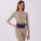 Сумка для бега на молнии, светоотражающие элементы, синяя - Фото 7