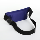 Сумка для бега на молнии, светоотражающие элементы, синяя - Фото 3