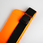 Поясная сумка на молнии, светоотражающие элементы, цвет оранжевый - Фото 4