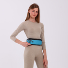 Сумка для бега, 3 отдела на молниях, светоотражающие элементы, отверстие для наушников, 50×0.1×11 см, голубая - Фото 7