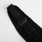 Сумка для бега, 3 отдела на молниях, светоотражающие элементы, отверстие для наушников, 50×0.1×11 см, голубая - Фото 8