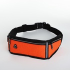 Сумка для бега, 3 отдела на молниях, светоотражающие элементы, отверстие для наушников, 50×0.1×11 см, оранжевая - Фото 8