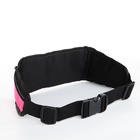 Сумка для бега, 3 отдела на молниях, светоотражающие элементы, отверстие для наушников, 50×0.1×11 см, розовая - Фото 6