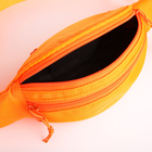 Поясная сумка на молнии, 2 кармана, цвет оранжевый - Фото 5