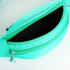 Поясная сумка на молнии, 2 кармана, цвет бирюзовый - Фото 5