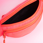 Поясная сумка на молнии, 2 кармана, цвет коралловый - Фото 5