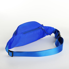 Поясная сумка на молнии, 2 кармана, цвет синий - фото 11189843