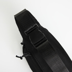 Поясная сумка на молнии, 2 кармана, цвет чёрный - фото 11189849