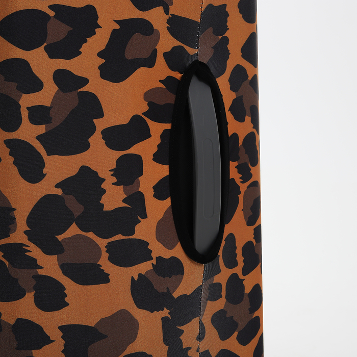 Чехол для чемодана Леопард 28", 45*30*70, коричневый