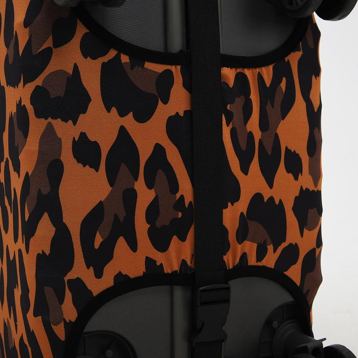 Чехол для чемодана Леопард 28", 45*30*70, коричневый