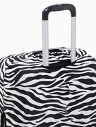 Чехол на чемодан на колёсах, 28" (L), с принтом зебра, чёрный - Фото 5