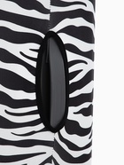 Чехол на чемодан на колёсах, 28" (L), с принтом зебра, чёрный - Фото 6