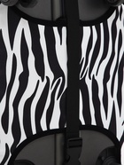 Чехол на чемодан на колёсах, 28" (L), с принтом зебра, чёрный - Фото 7