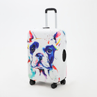 Чехол для чемодана 20", цвет белый/разноцветный - фото 5705646