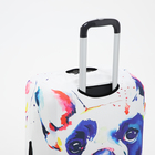 Чехол для чемодана 20", цвет белый/разноцветный - фото 9345311