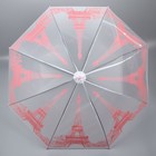 Зонт - трость полуавтоматический «Париж», 8 спиц, R = 46 см, рисунок МИКС - Фото 6