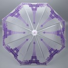 Зонт - трость полуавтоматический «Париж», 8 спиц, R = 46 см, рисунок МИКС - Фото 7