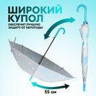 Зонт - трость полуавтоматический «Мелкие зонтики», 8 спиц, R = 45 см, рисунок МИКС - Фото 3