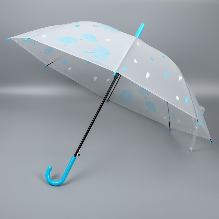 Зонт - трость полуавтоматический «Мелкие зонтики», 8 спиц, R = 45 см, рисунок МИКС - фото 1908074240