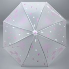 Зонт - трость полуавтоматический «Мелкие зонтики», 8 спиц, R = 45/55 см, D = 110 см, рисунок МИКС - фото 11190070