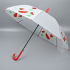 Зонт - трость полуавтоматический «Фрукты», 8 спиц, R = 45 см, рисунок МИКС - фото 9311560