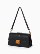 Сумка женская мессенджер TEXTURA на клапане, 26×8.5×14 см, чёрная - Фото 9