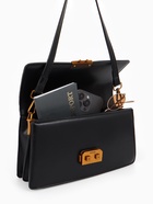 Сумка женская мессенджер TEXTURA на клапане, 26×8.5×14 см, чёрная - Фото 13