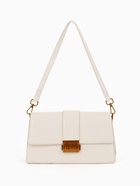 Сумка женская мессенджер TEXTURA на клапане, 26×8.5×14 см, молочная - Фото 12