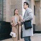 Сумка женская мессенджер TEXTURA на клапане, 26×8.5×14 см, молочная - Фото 11