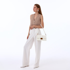 Сумка женская мессенджер TEXTURA на клапане, 26×8.5×14 см, молочная - Фото 10