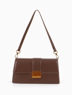 Сумка женская мессенджер TEXTURA на клапане, 26×8.5×14 см, коричневая - Фото 16