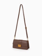 Сумка женская мессенджер TEXTURA на клапане, 26×8.5×14 см, коричневая - Фото 15