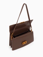 Сумка женская мессенджер TEXTURA на клапане, 26×8.5×14 см, коричневая - Фото 4