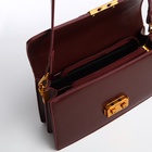 Сумка женская на клапане TEXTURA, средний размер, цвет тёмно-коричневый - Фото 4