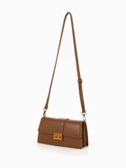 Сумка женская мессенджер TEXTURA на клапане, 26×8.5×14 см, светло-коричневая - Фото 15