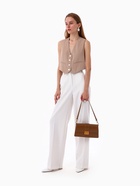 Сумка женская мессенджер TEXTURA на клапане, 26×8.5×14 см, светло-коричневая - Фото 12