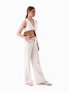 Сумка женская мессенджер TEXTURA на клапане, 26×8.5×14 см, светло-коричневая - Фото 2