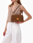 Сумка женская мессенджер TEXTURA на клапане, 26×8.5×14 см, светло-коричневая - Фото 11