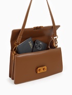 Сумка женская мессенджер TEXTURA на клапане, 26×8.5×14 см, светло-коричневая - Фото 13